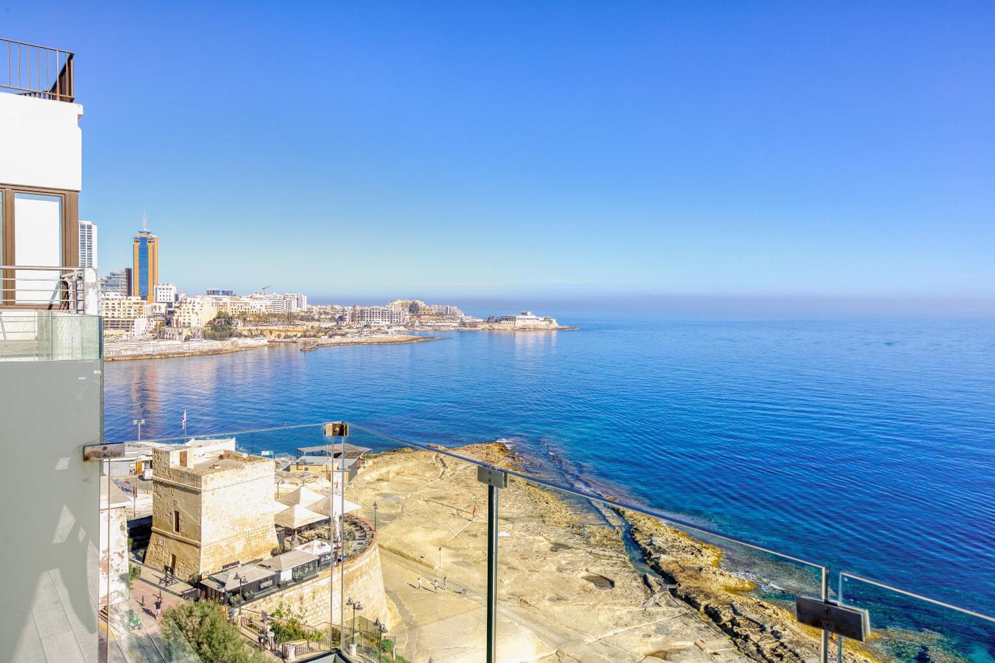 Seafront Sliema Apartment With Balcony & Sea Views By Jl מראה חיצוני תמונה